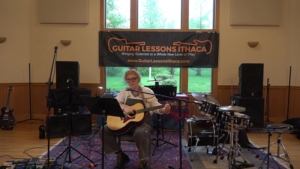Jari Poulin at Guitar Lessons Ithaca Student Concert 2025