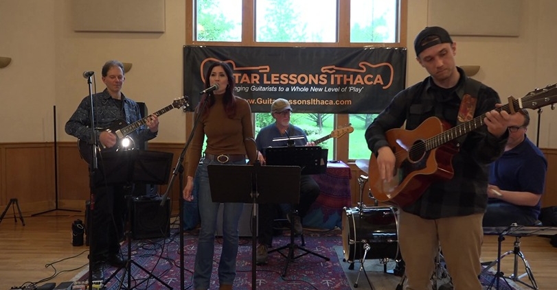 Joey Durgin & Rachael Tissot at Guitar Lessons Ithaca Student Concert 2025