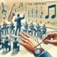 DALL·E 2025-02-08 14.31.37 - An educational and artistic illustration of a musician leading a band with a confident count-in. The image should highlight different time signatures